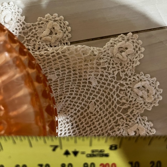 Vintage Depression Glass 6 Pink Swirl poss Federal Diana Bread & Butter Plates - Picture 3 of 3